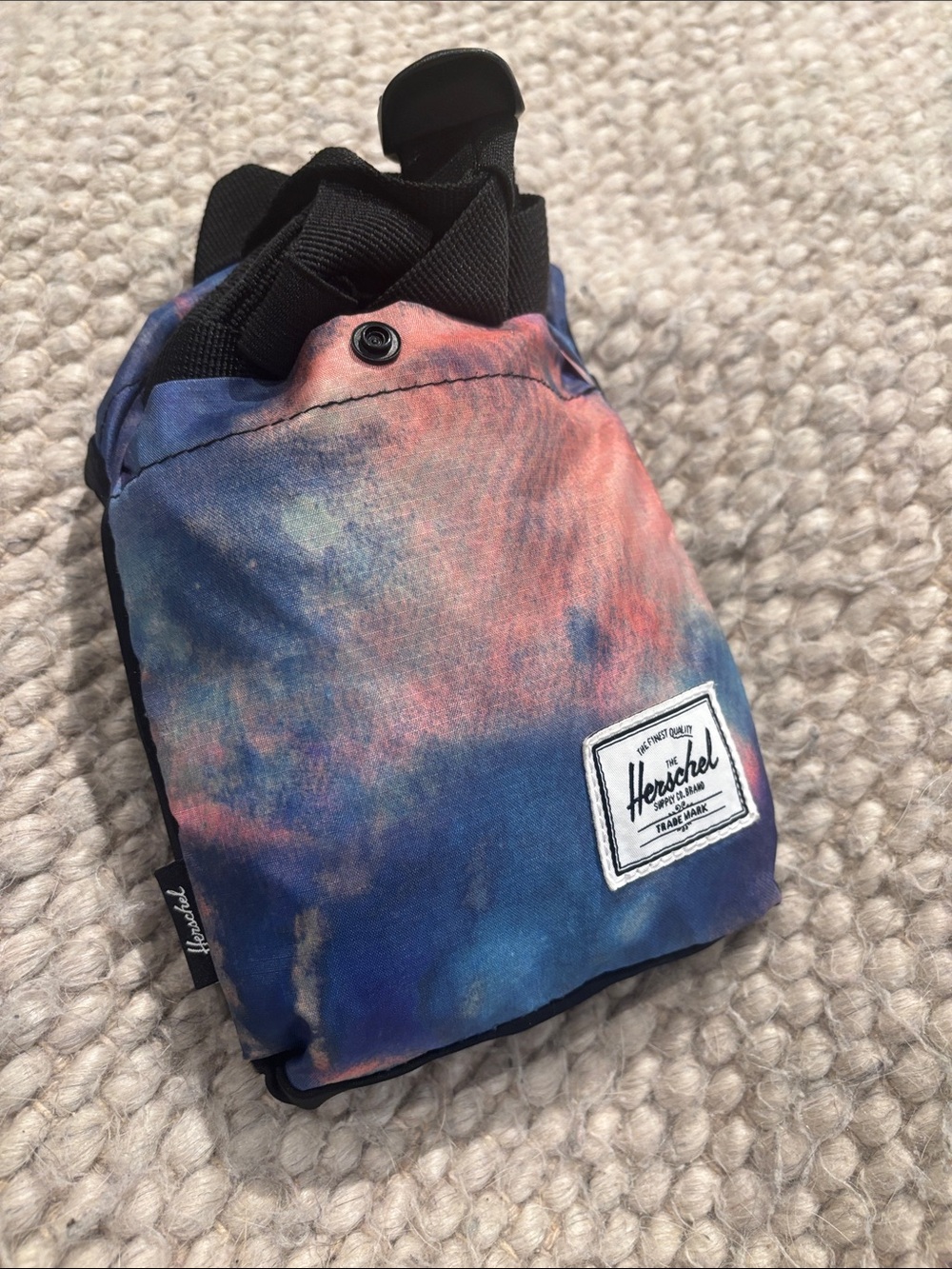 Herschel Supply Company Tie-Dye Blue and Pink Packable Belt Bag